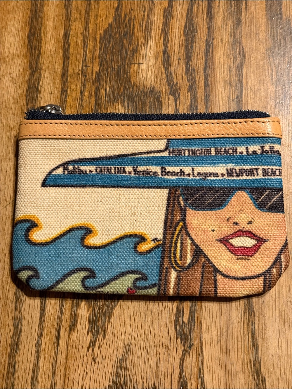 Brighton Canvas California Dreaming Zip Pouch